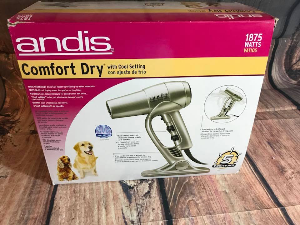 Andis Comfort Dry Ionic Ceramic Pet Dryer NEW NIB Grooming dog cat