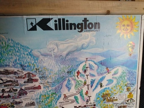 Rare Framed Custom Original Print: Killington, Vermont Landscape Portrait. 1981