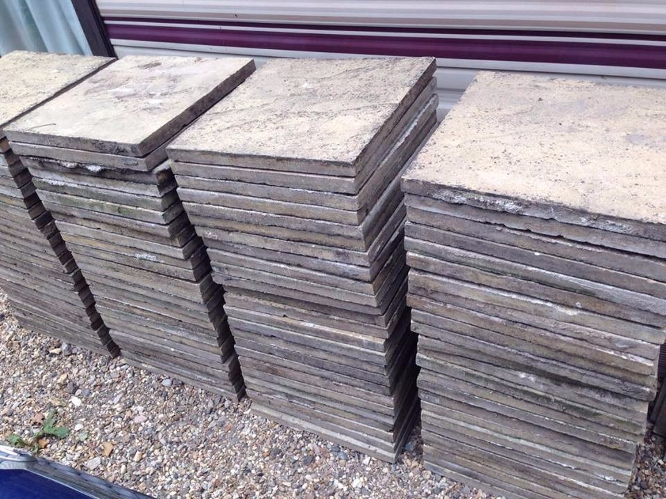 19 Patio Slabs 450mm x 450mm - Revin - Buff - Paving 