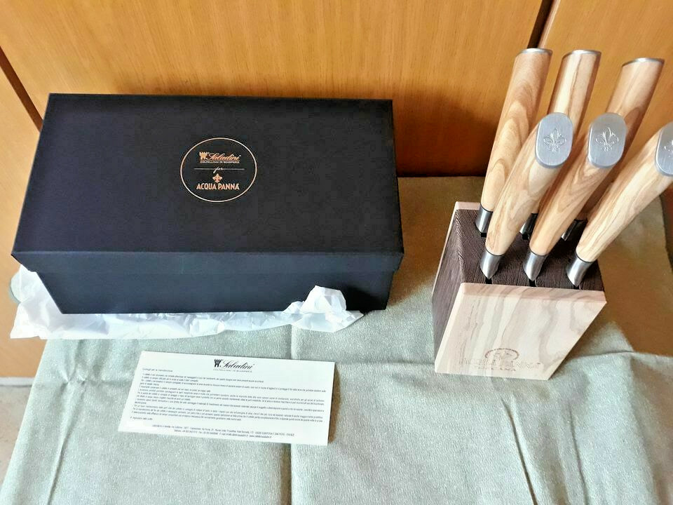6teiliges Steak-Messer-Set mit Messerblock von 