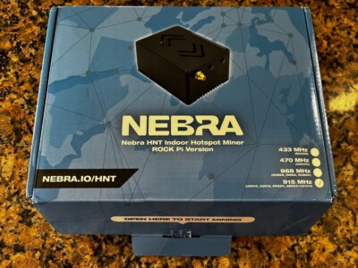 Nebra Indoor Helium HNT Hotspot Miner US 915MHz (Rock Pi Version) NEW IN HAND