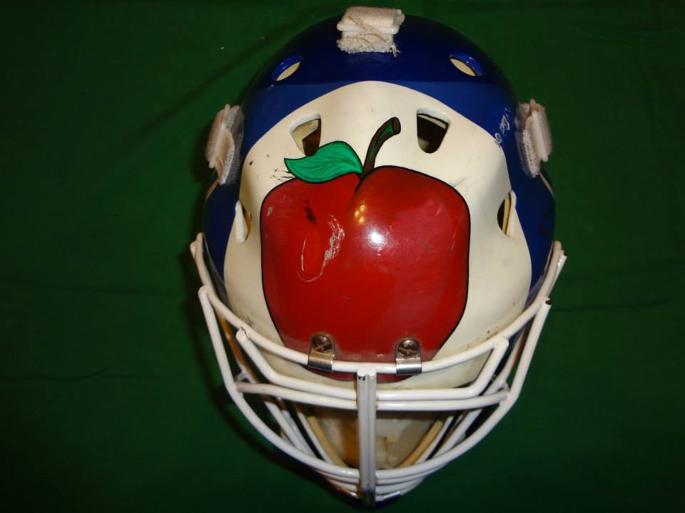 1995-1996 BINGHAMTON RANGERS GAME WORN HOCKEY GOALIE MASK