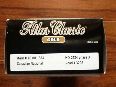 ATLAS  HO 1/87 DCC CANADIAN NATIONAL C424 PHASE 3 ROAD # 3205 F/S 10001364 F/S