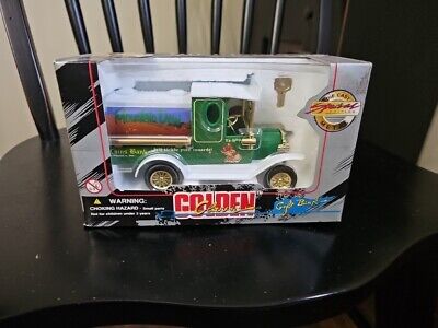 Golden Classic Mountain Dew Gift Bank Special Edition Die Cast 1996
