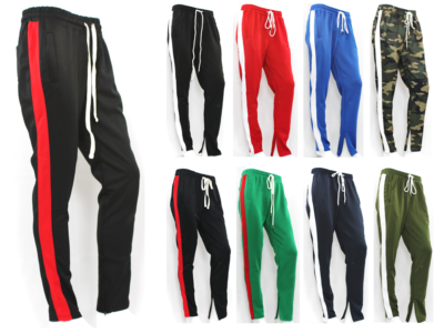 Mens ankle hotsell zip track pants