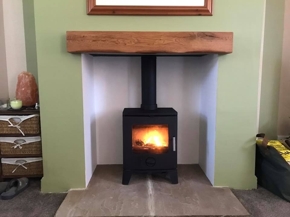 Oak Beam Fireplace Beams Stove Floating Mantel Stove