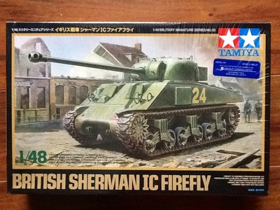 Tamiya 1/48 WW II British Sherman 1C Firefly Model Tank Kit 32532 F/S