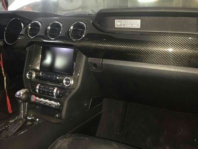 Details About Carbon Fiber Interior Dash Trim Air Conditioner Fit Ford 2015 17 Mustang Gt 500