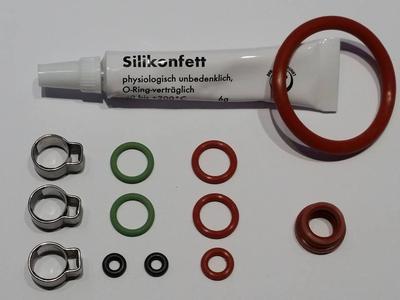 Saeco Dichtungsset Dichtung mit 3x Oetiker Talea Giro Plus touch incl. 6g Fett