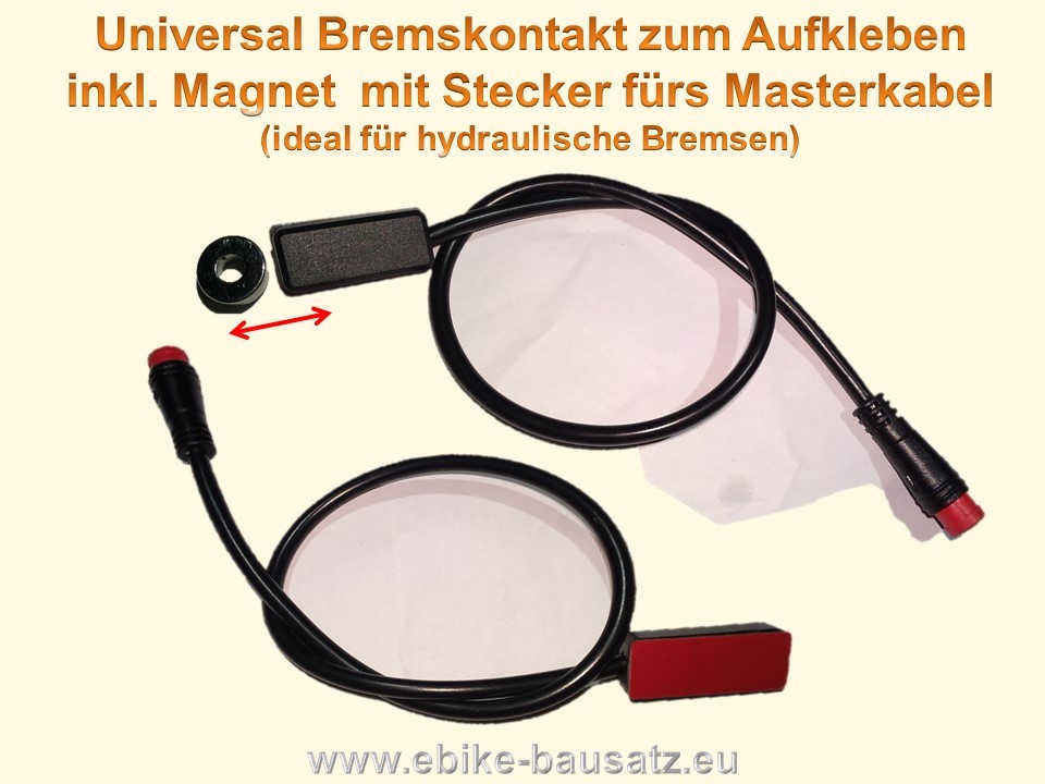 PAAR Bremssensoren f. Hydraulik Bremsen EBike PEDELEC Umbau Kit Universal  Higo