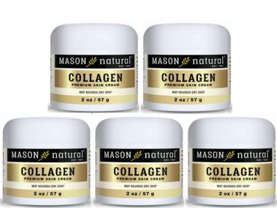 Collagen PREMIUM SKIN CARE Cream 2oz COLAGENO CREMA VITAMIN E , 5 JAR PACK 