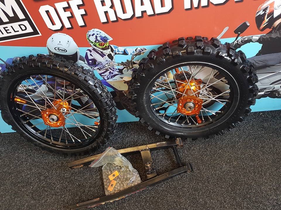 KTM SX50 BIG WHEEL CONVERSION KIT (TALON HUBS AND RIMS) in Sheffield