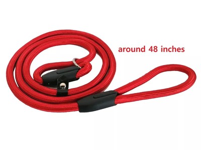 2Pack 5FT Heavy Duty Dog Leash Pet Rope Reflective Nylon Lead Comfy Handle