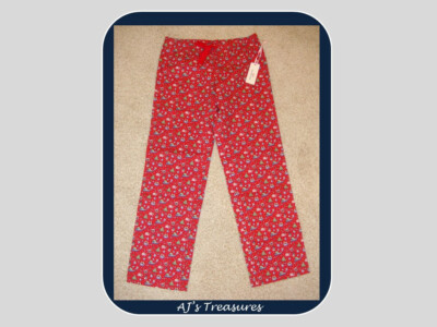 NWT Women's Vineyard Vines Santa Whale Lounge Pants ~ Red Velvet ~ Size XS