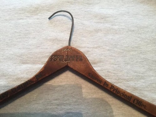 Antique Wood Coat Hanger Howard Clothes Inc From The Maker To Wear 1920’s