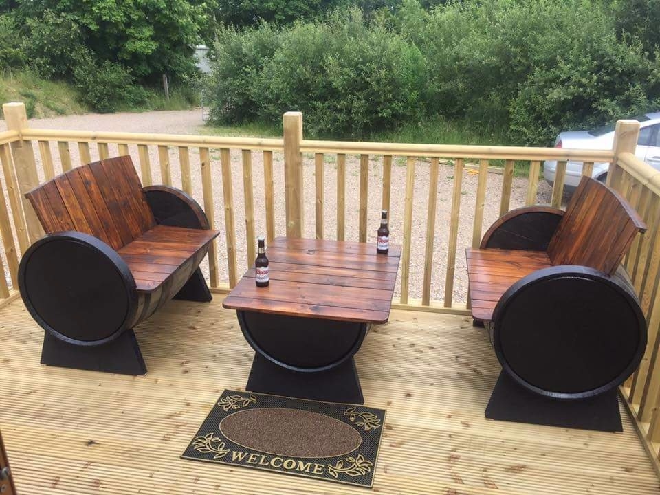 Oak whiskey barrel garden furniture in Draperstown ...