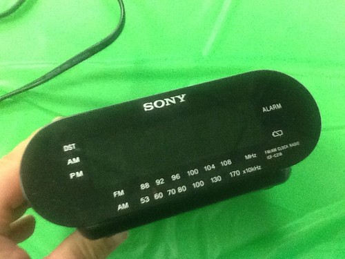 USED Sony Black ICF-C218 Dream Machine Alarm Clock Radio