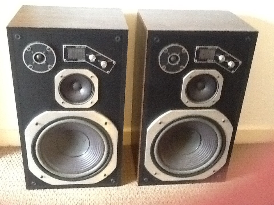 Namco NSR500 speakers with 12" drivers made in Japan 1979 vintage and