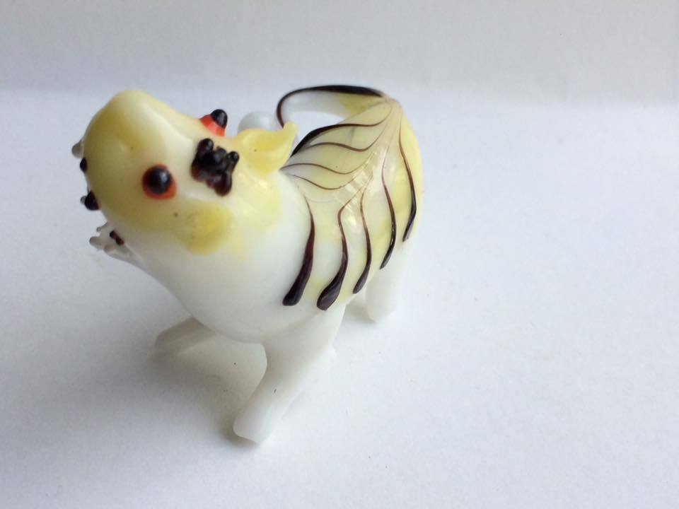 Italian art glass tiger figurine