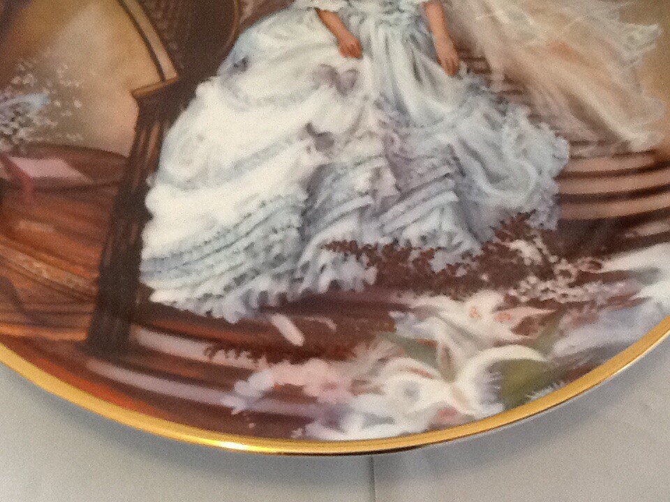 Portraits of American Brides Caroline by Rob Sauber #1 Porcelain Plate PN 0037I