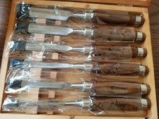 EZARC 6pc Wood Chisel Set for Woodworking - CRV Steel with 