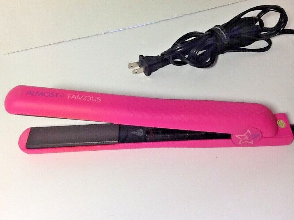 Almost Famous Studio Series Flat Iron/ Hair Straightener Pink Tourmaline 450 F