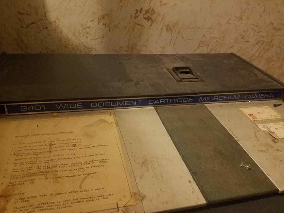 3401 wide document cartridge microfilm camera