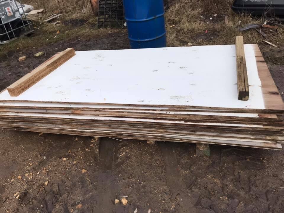 pre used plywood 18mm sheets 8x4 in crook, county durham