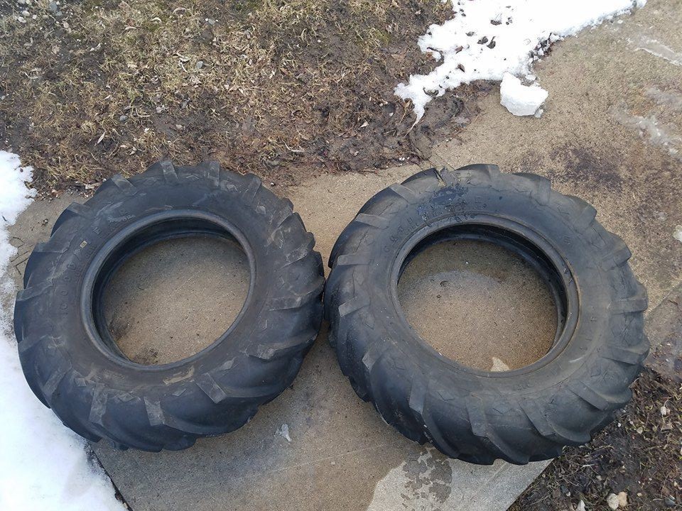 Copar Panzer T205 Garden Tractor panzer Original Rear Tires SET!! 8-16 size