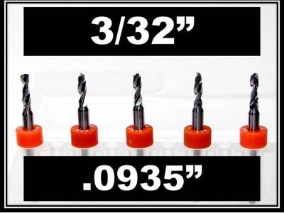 Carbide Drill Bits - You Choose the Size - FIVE Pieces per Quantity (R/S)