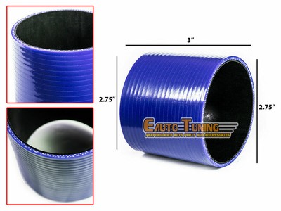 BLUE 2.75'' Inch 70mm Silicone 3ply Coupler Hose Turbo Intake Intercooler AC