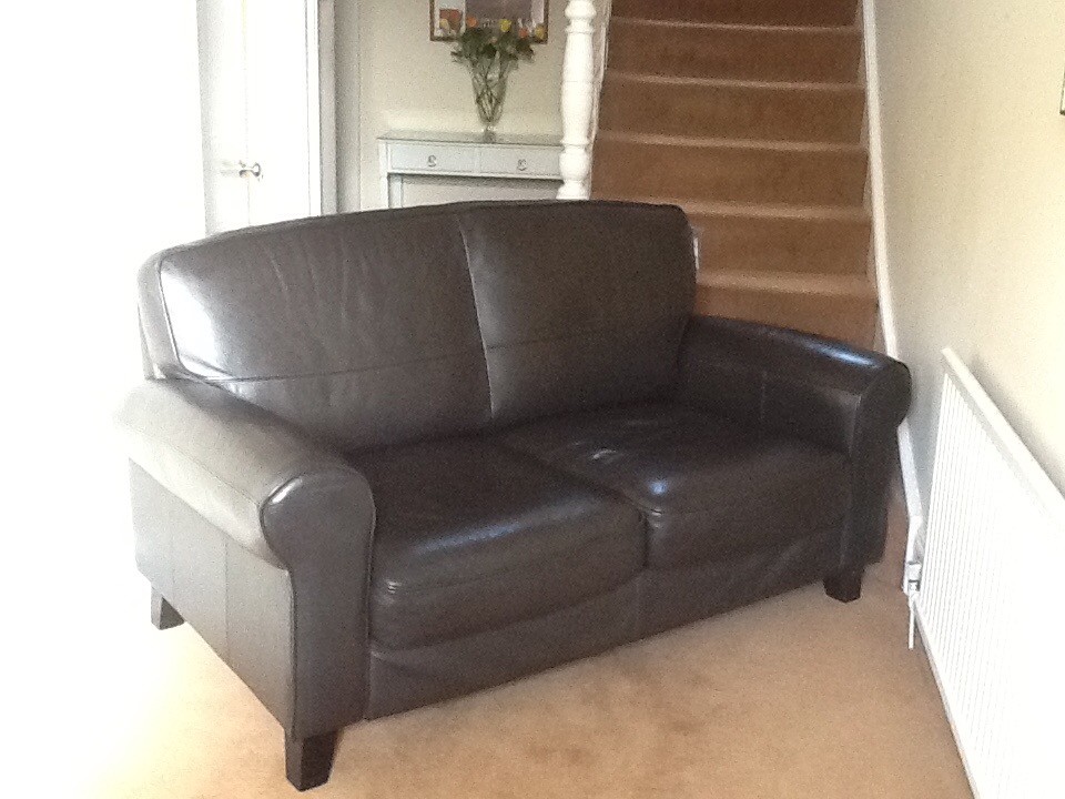 Ikea Ystad 2 Seat Dark Brown Leather Sofa (£695 New) Ikea Ystad 2 Seat Dark Brown Leather Sofa (£695 New)