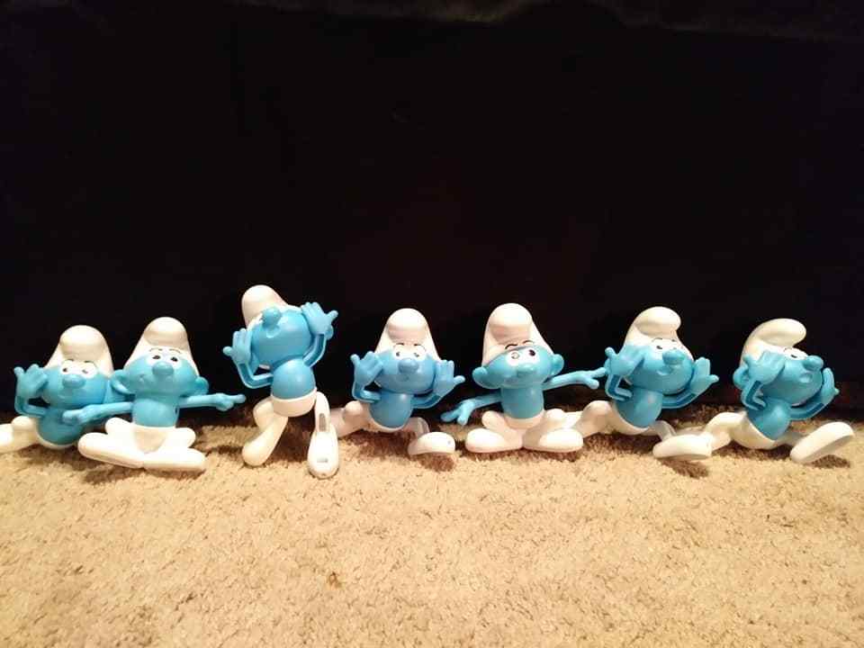 7 Smurf Toys - Rare & Unique ... Free Shipping