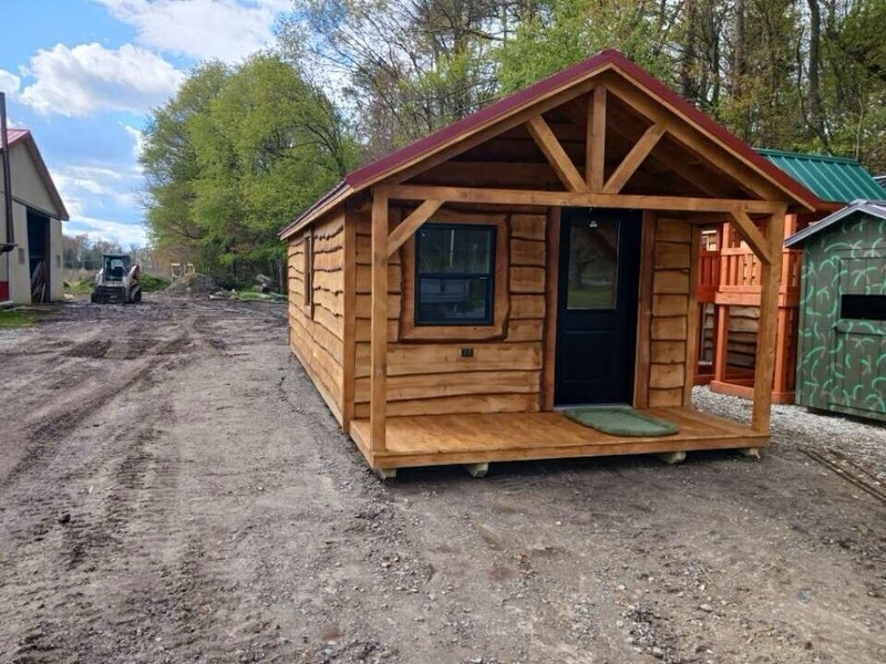 12x20 Amish Built Wood Cabin/tiny Home
