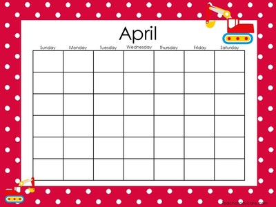12 Laminated Transportation Themed Monthly Blank Calendars. Dry Erase Classroom