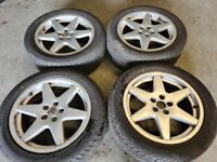17&quot; GENUINE VAUXHALL VECTRA GSI PHASE 1 ALLOY WHEELS / TYRES