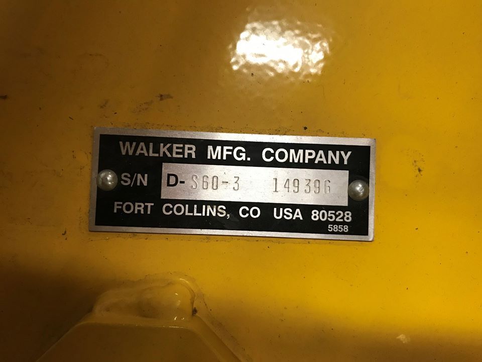 2016 WALKER MOWERS DS60 DECK