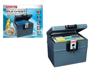 First Alert   2037F Fire & Waterproof Hanging File Chest, 0.62 Cu Ft