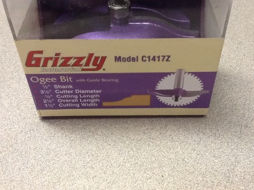 Grizzly Industrial Ogee Bit With Guide Bearing Model C1417z