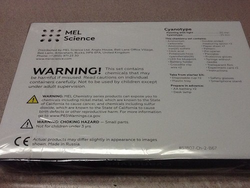 New Factory Sealed Mel Chemistry Science Cyanotype Experiment Kit