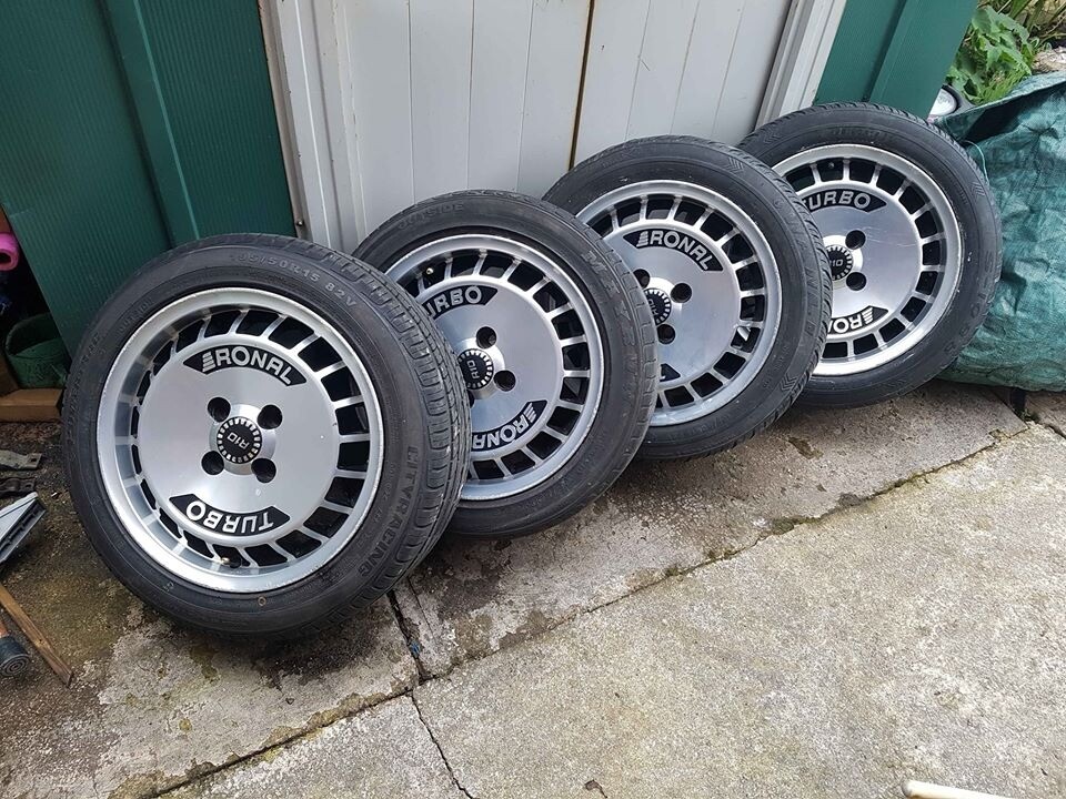 15" Ronal R10 Turbo Alloy Wheels 7J ET37 4X100 in Romiley, Manchester