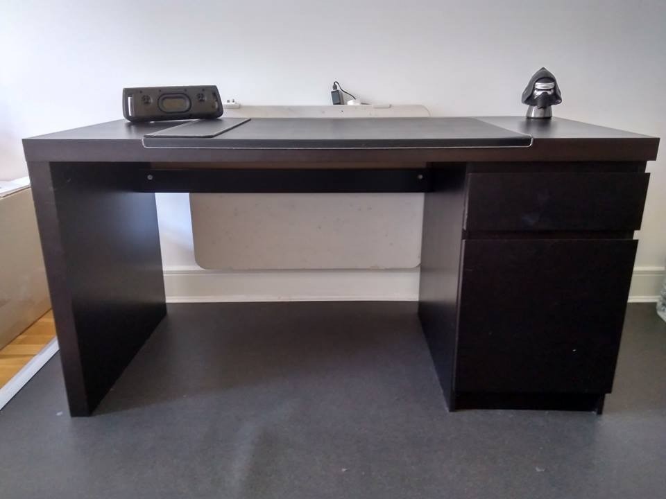 Ikea Office Desk Black In Cardiff City Centre Cardiff Gumtree