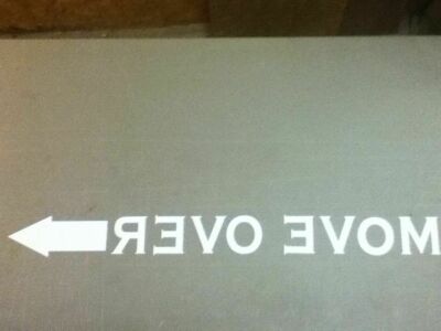 MOVE OVER  VINYL GRAPHIC DECAL  CAR TRUCK VAN BANNER AUTO SUV CROSS OVER VEHICLE
