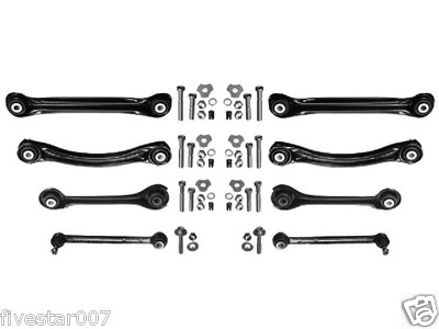 8 piece Left+Right Rear Control Arm Kit Upper+Lower+Center+Hardware for Mercedes