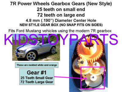 Power Wheels Gear #1 First Gear IN THE 7R GEARBOX TYPE