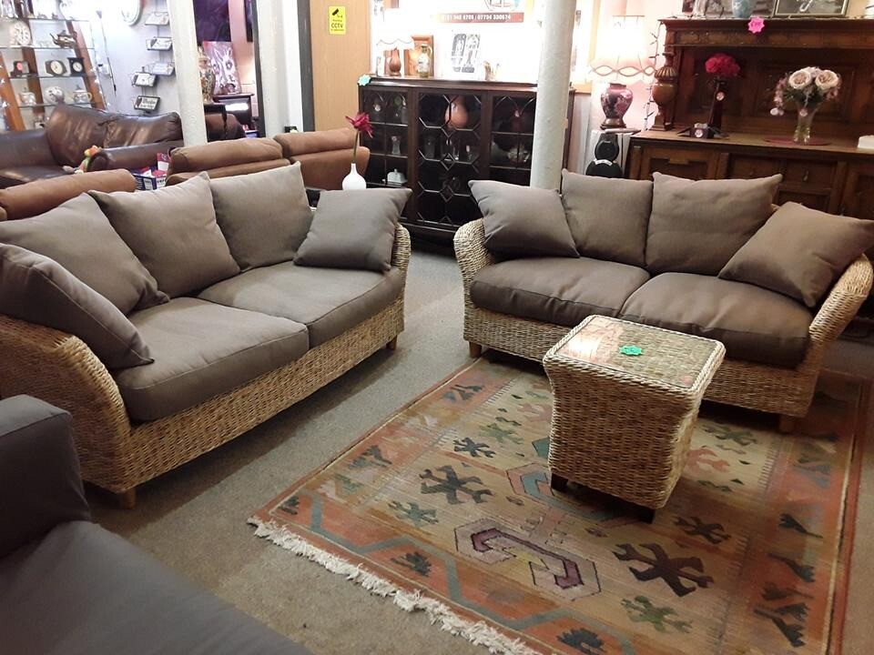 Large wicker conservatory suite Copley Mill LOW COST MOVES 2nd Hand