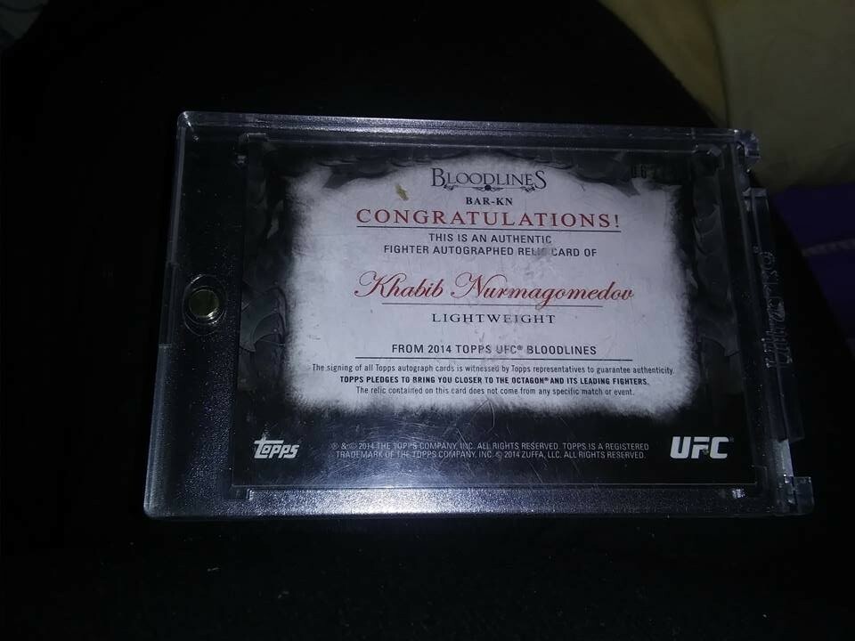 UFC TOPPS *KHABIB NURMAGOMEDOV* 2014 *Debut* Nickname 