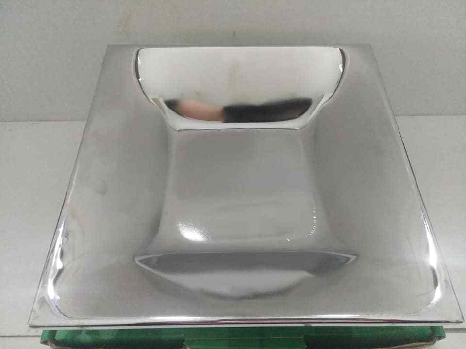 Marshall Fields 3 Silver Metal Square Dish Decor Plate Vintage NEW