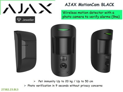 AJAX MOTIONCAM WIRELESS MOTION DETECTOR AJAX WITH CAMERA (9NA)