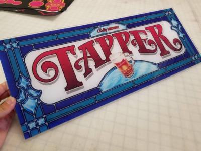 Tapper Arcade Marquee - Bally/Midway Cab